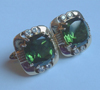 green tournaline earrings