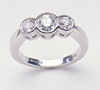 diamond three stone ring