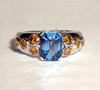blue sapphire band ring