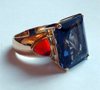 iolite and opal ring
